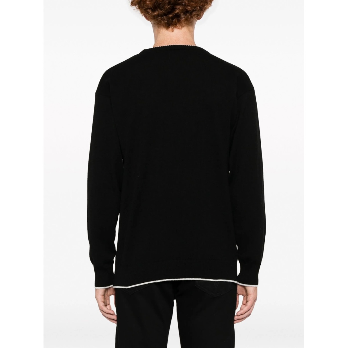 embroidered-logo crew-neck jumper - Img 4