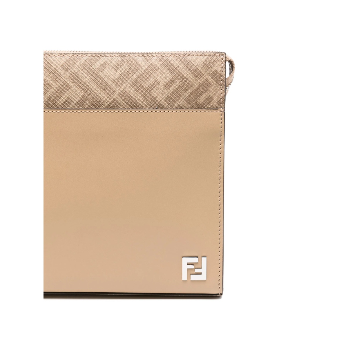 FF-motif leather clutch bag - Img 4