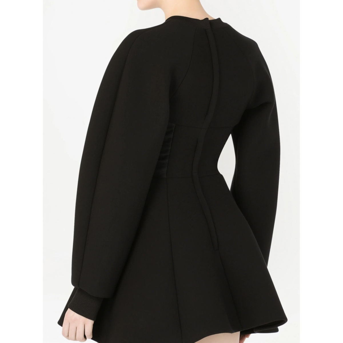 flared fitted-waistline dress - Img 5