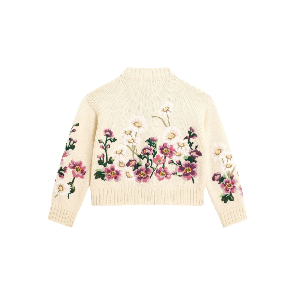 floral-embroidered cardigan - Img 2