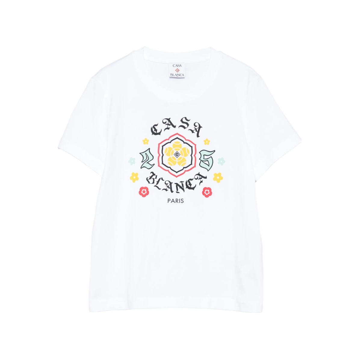 floral-print cotton T-shirt