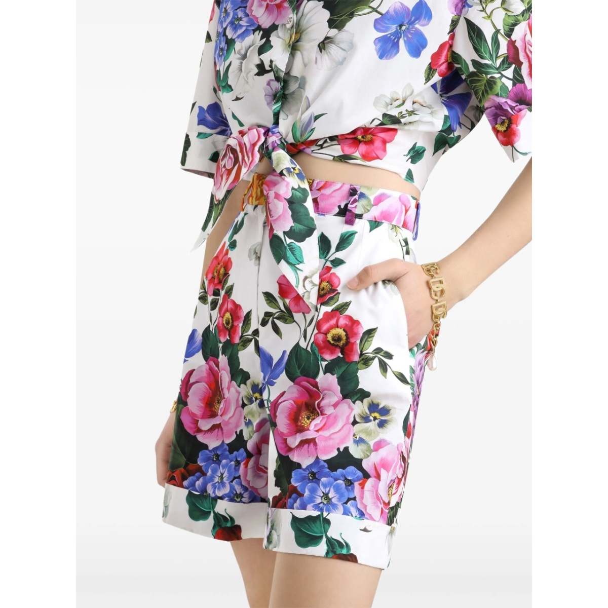 floral-print shorts - Img 4