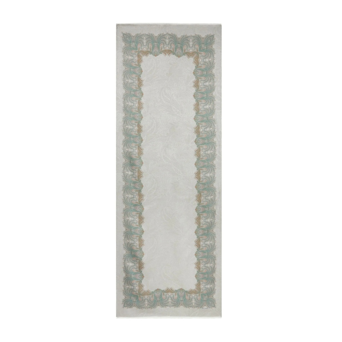foliage-pattern scarf