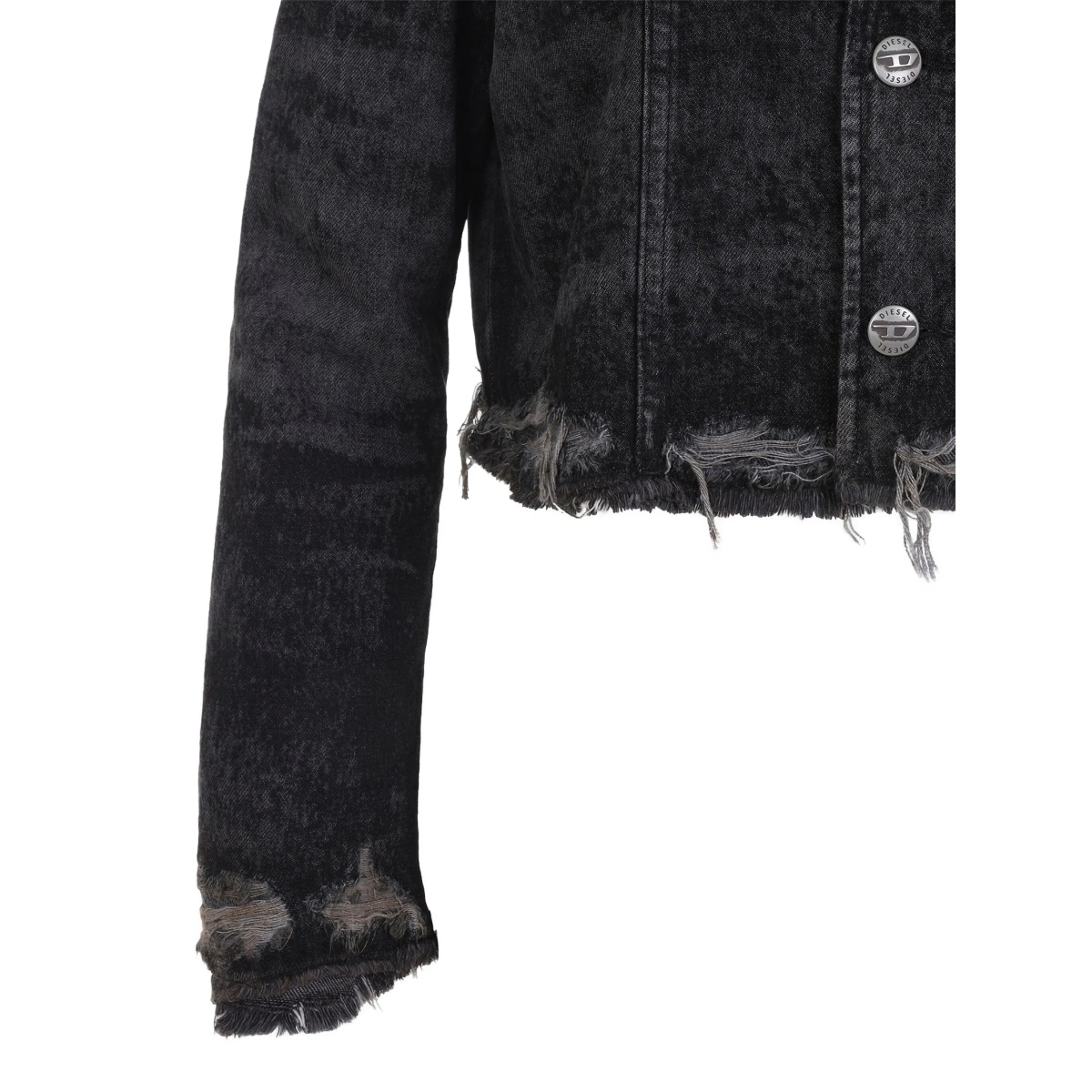 frayed denim jacket - Img 4
