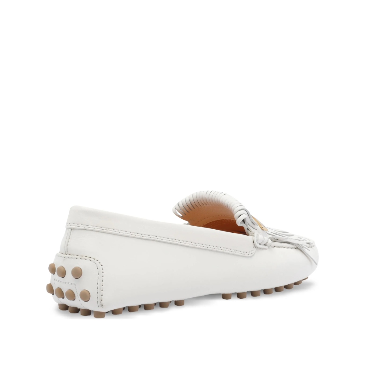 fringed pebble loafers