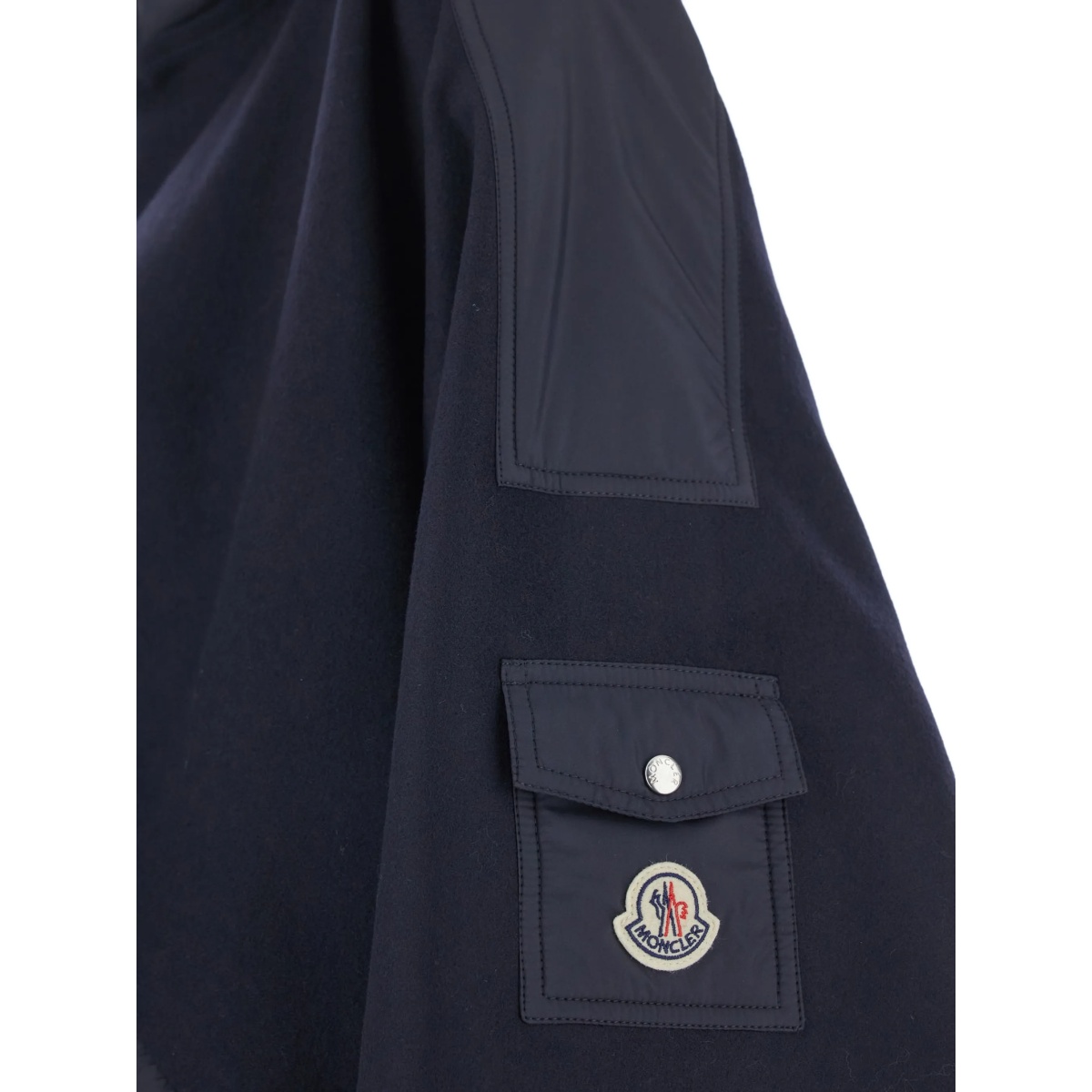 front-pocket hooded cape - Img 3
