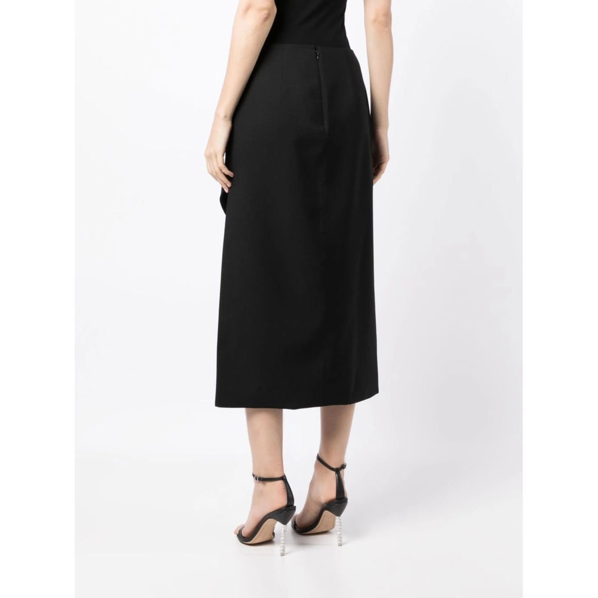 front-slit knitted skirt - Img 4