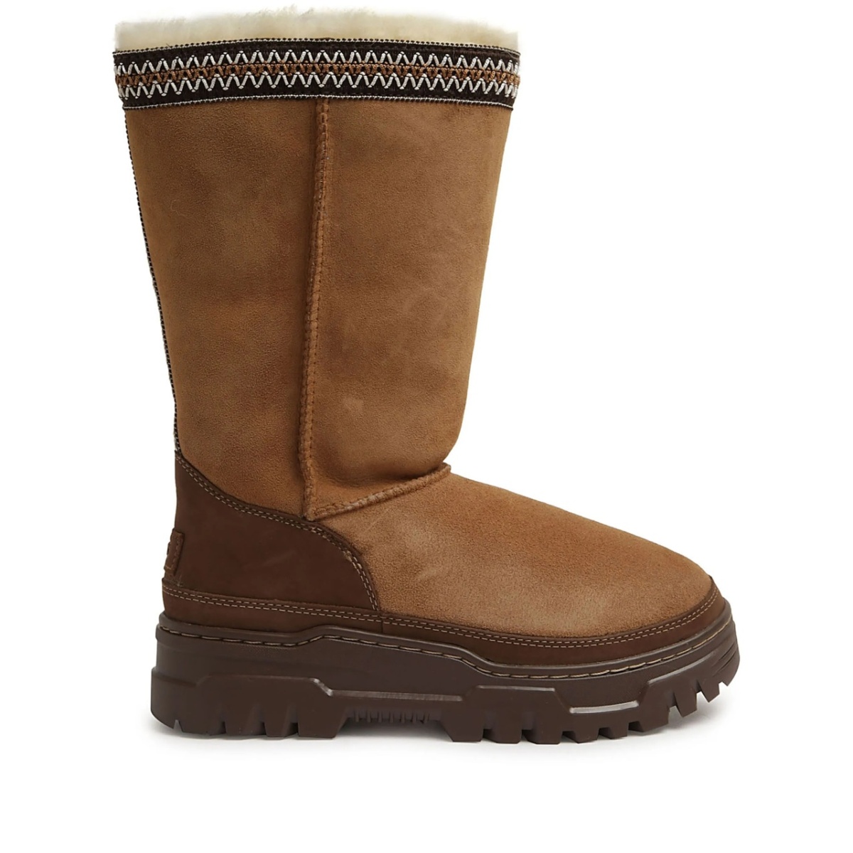 fur-lined snow boots
