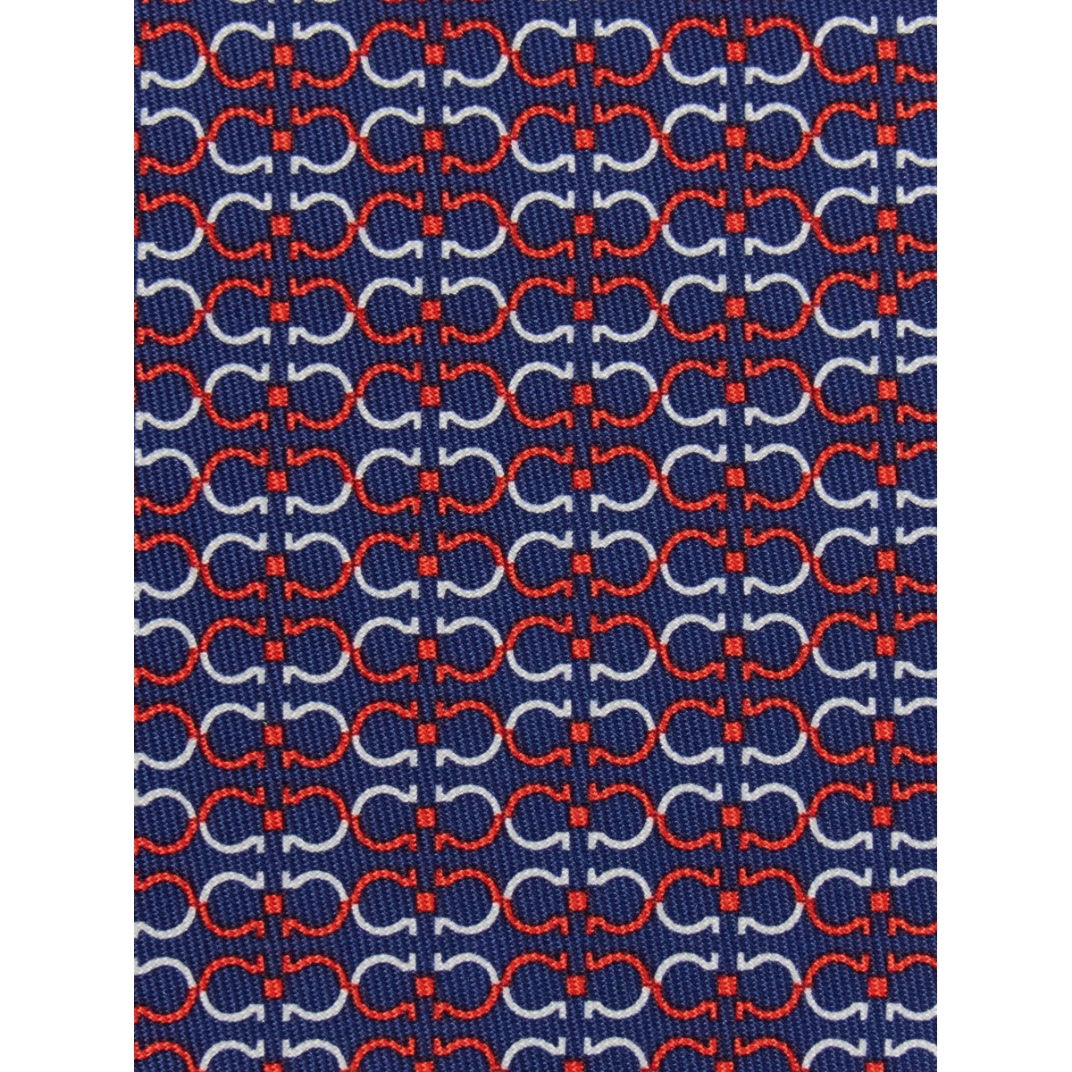 Gancini-print silk tie - Img 2