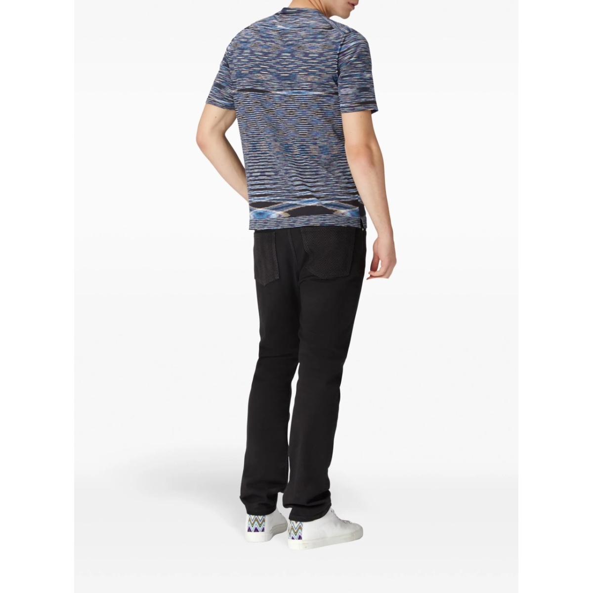 geometric-print cotton T-shirt - Img 3