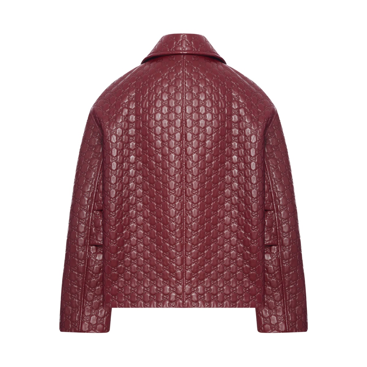 GG-embossed point-collar jacket - Img 2