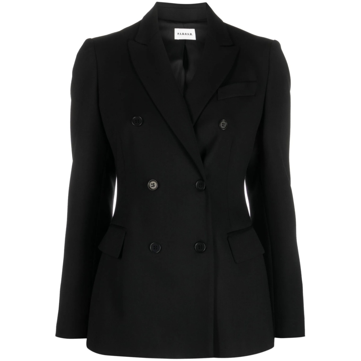 Giacca double-breasted wool-blend blazer