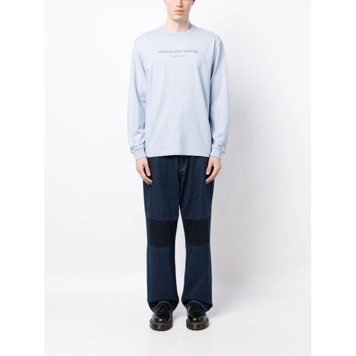 glitter-effect long-sleeve T-shirt - Img 2