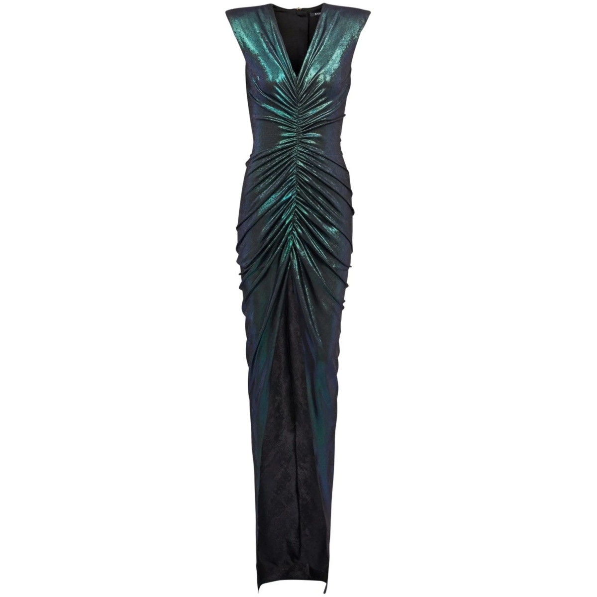 glittered ruched dress