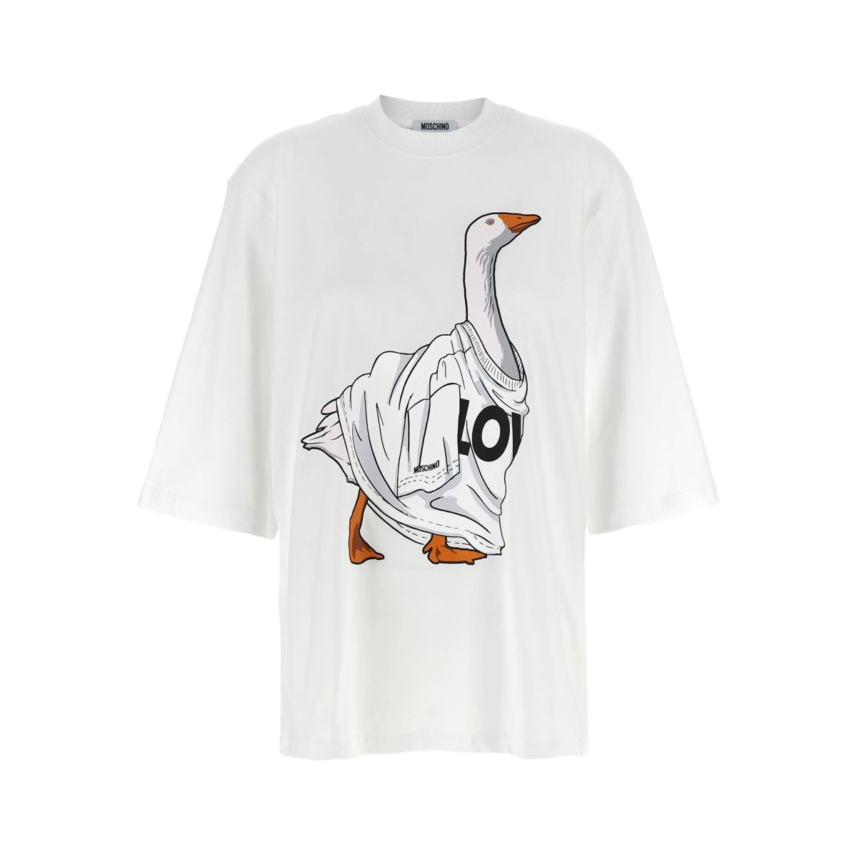 goose print crewneck t-shirt