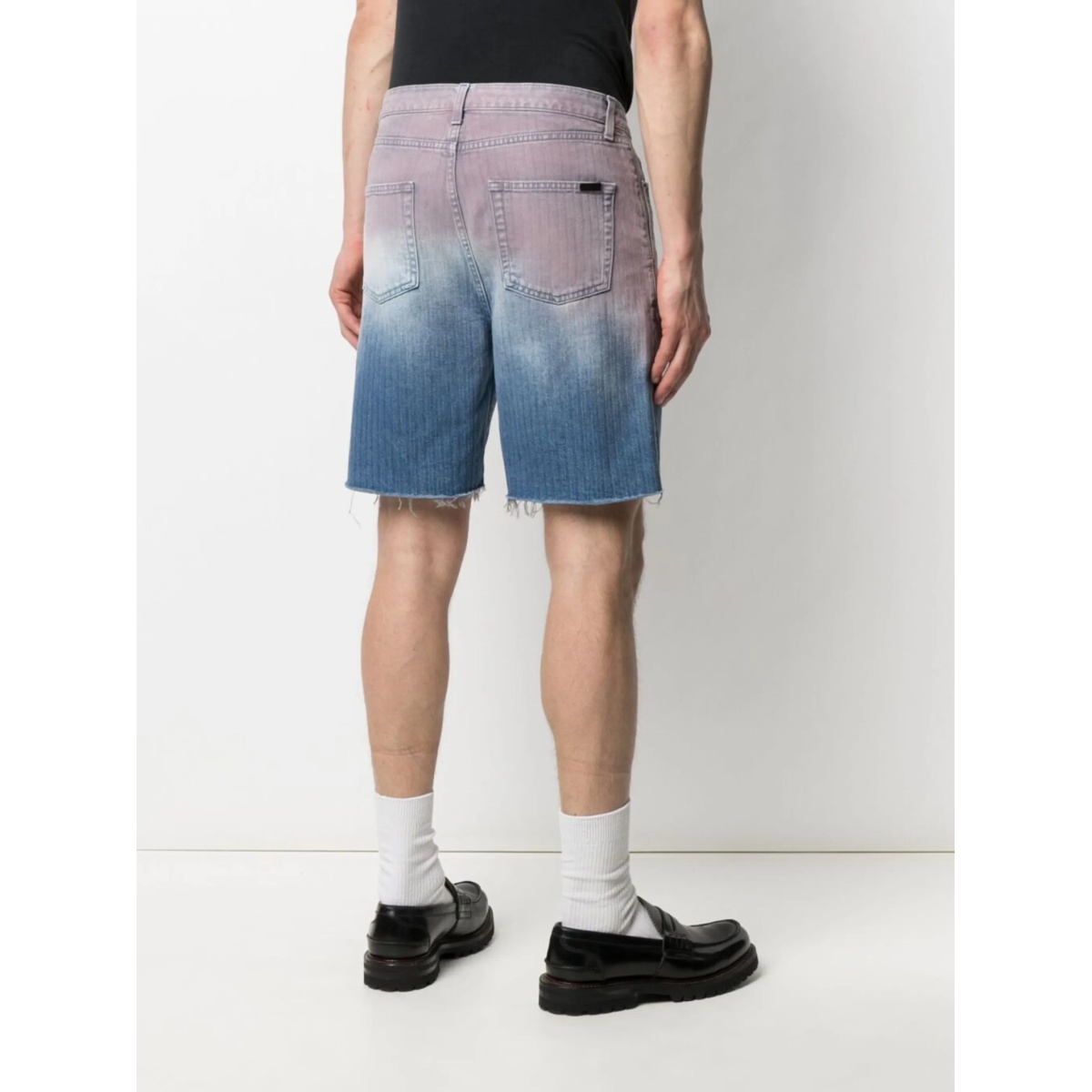 gradient denim shorts - Img 4