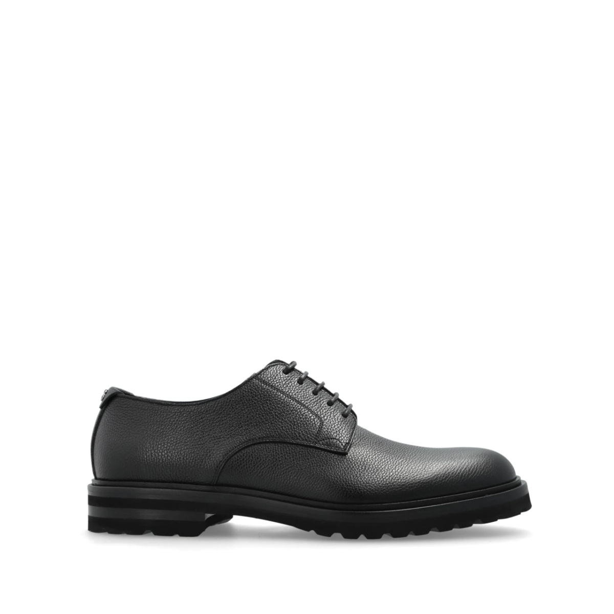 grained derby shoes