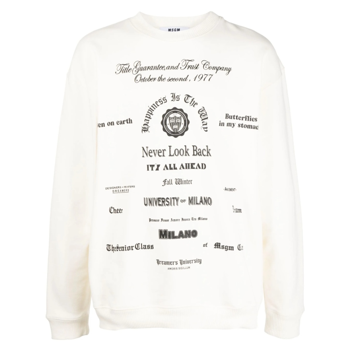 graphic-print cotton sweatshirt