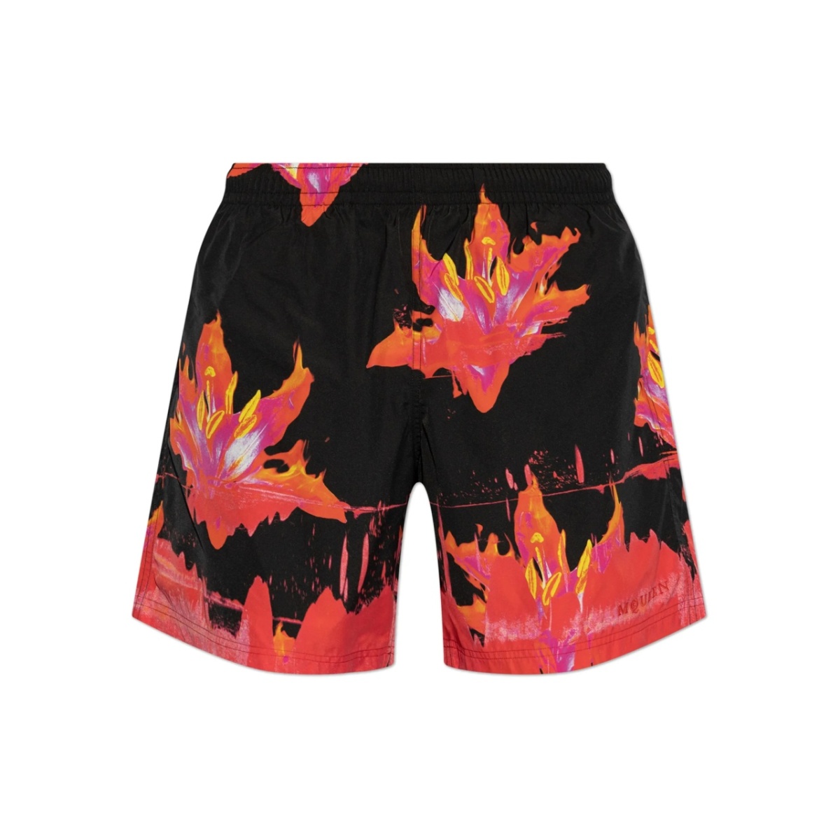 graphic-print shorts