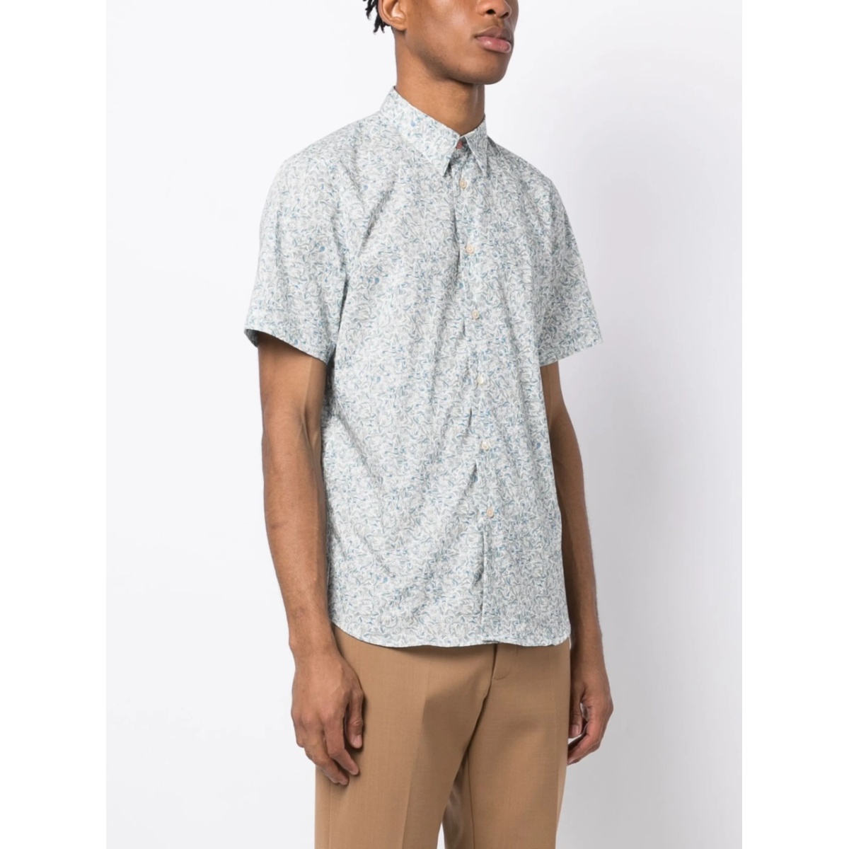 graphic-print stretch-cotton shirt - Img 3