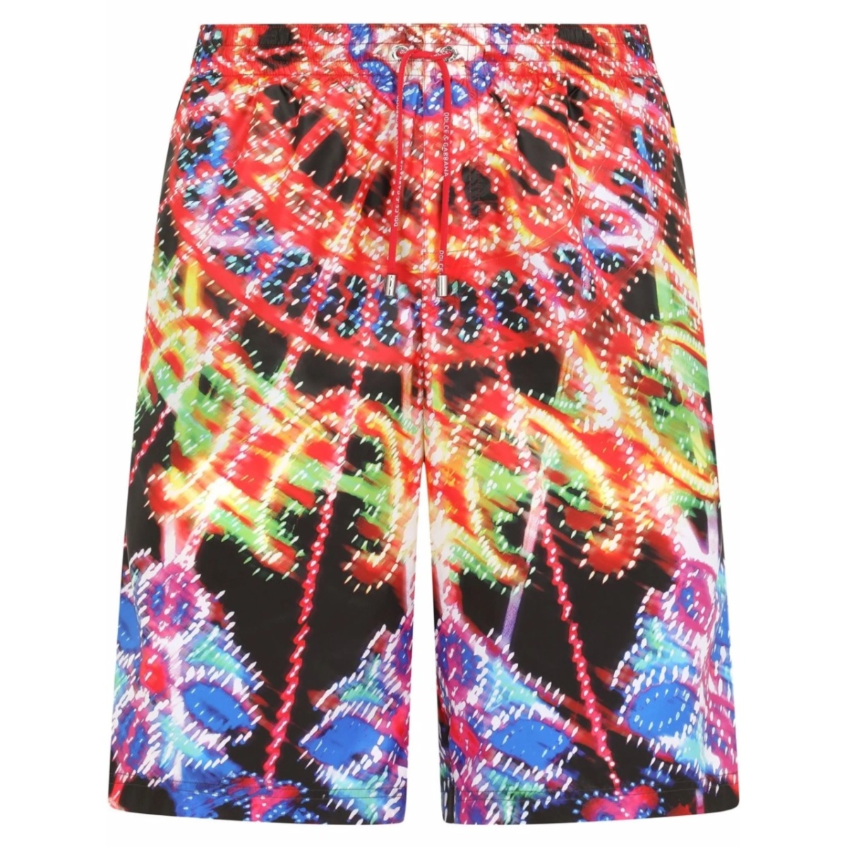 graphic-print swim shorts