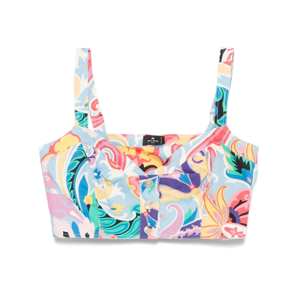 graphic-print tank top