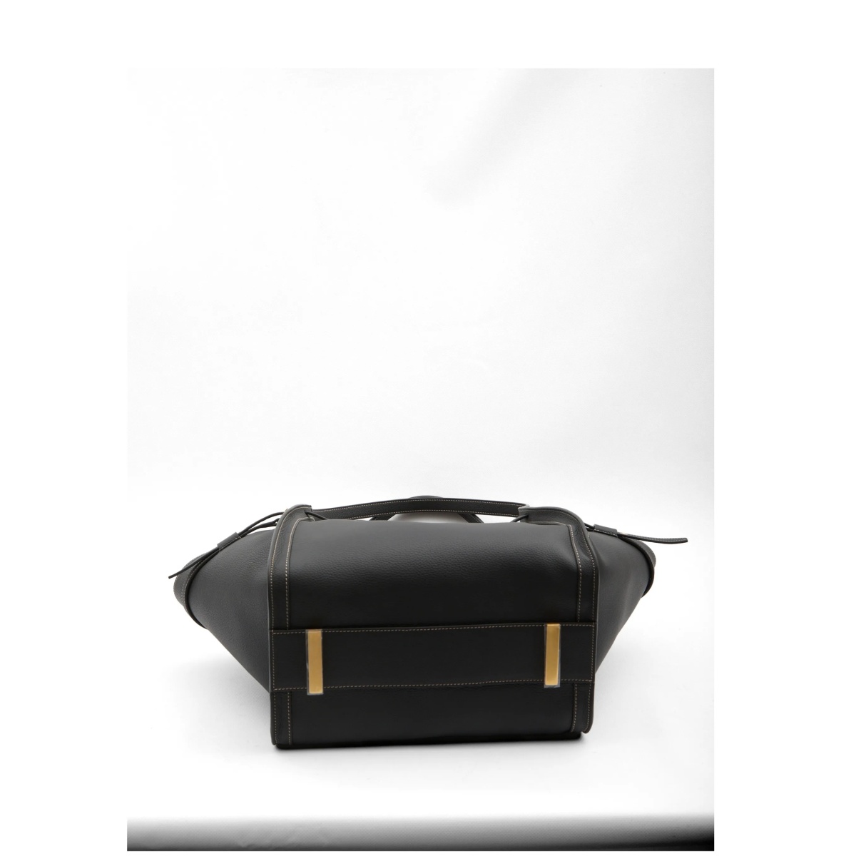 hammered t leather tote bag - Img 3