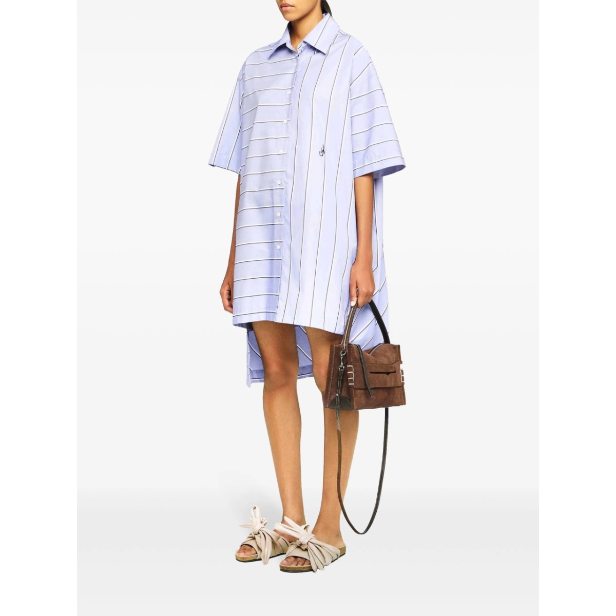 high-low hem shirt dress - Img 3