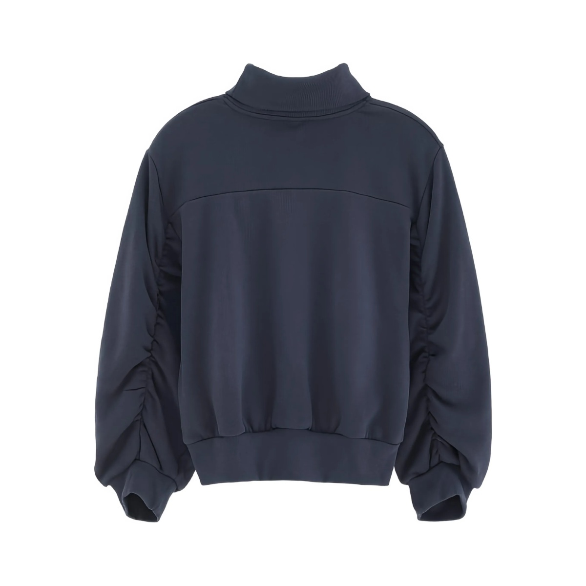 high-neck balloon-sleeve sweatshirt - Img 2