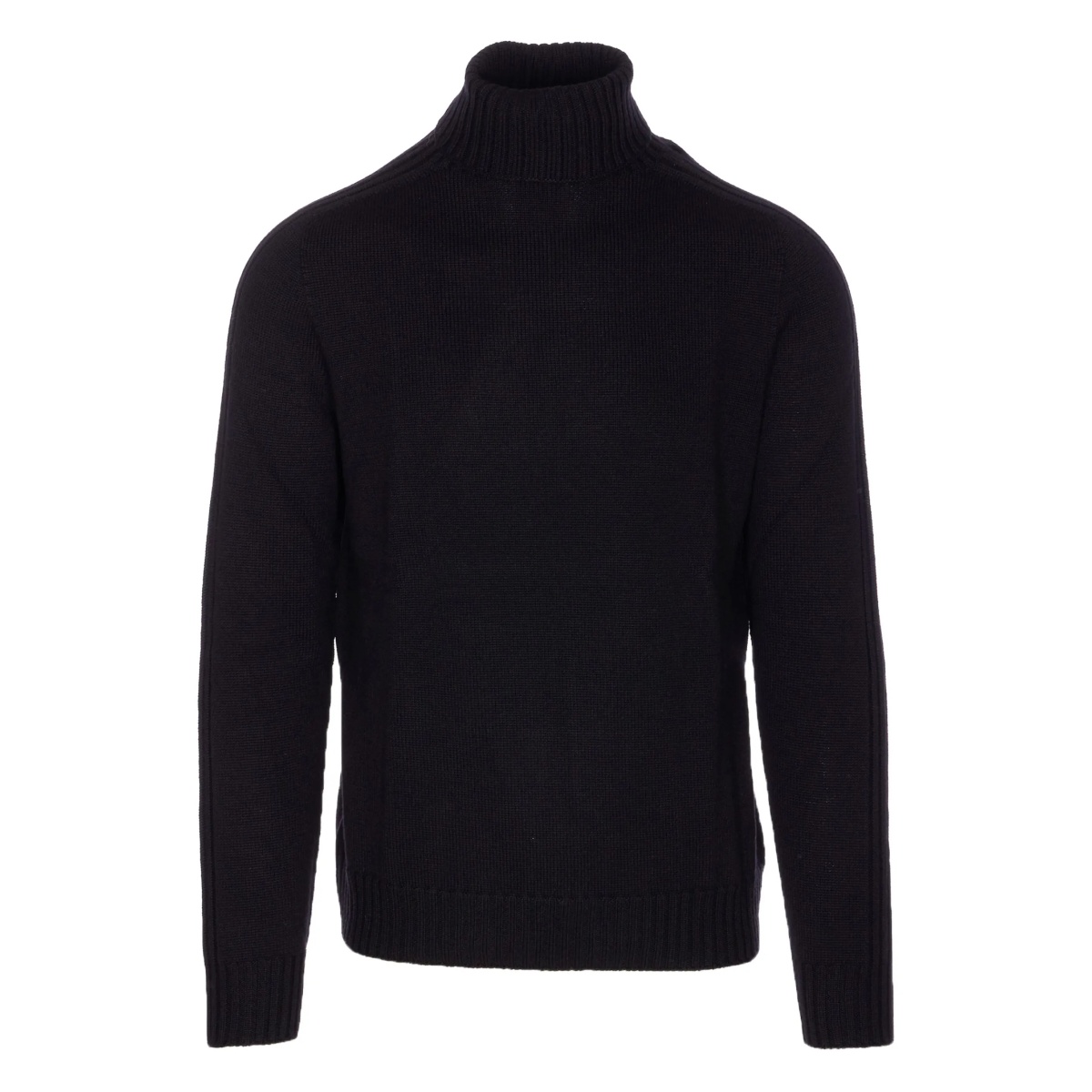 high-neck wool sweater