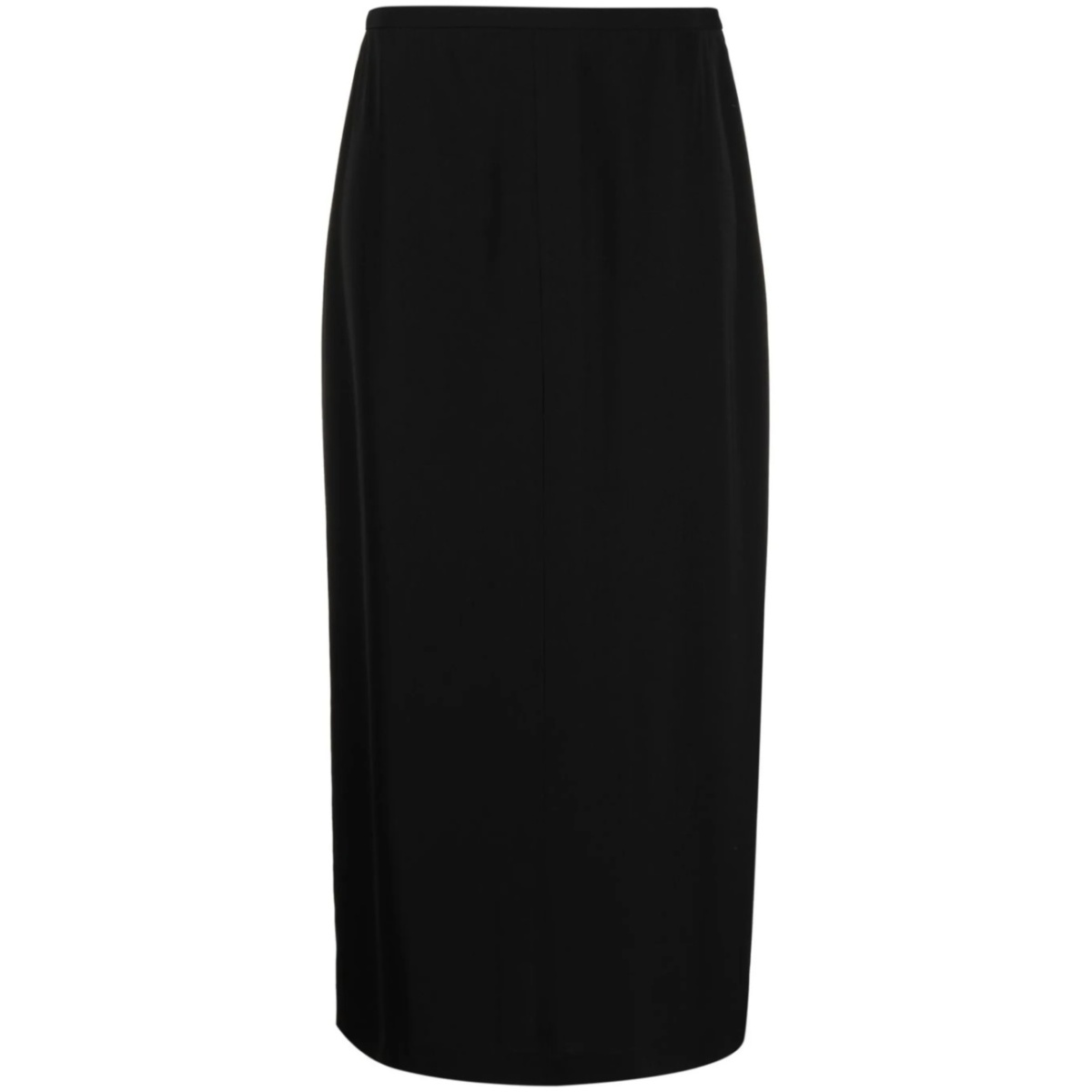 high-waisted midi skirt