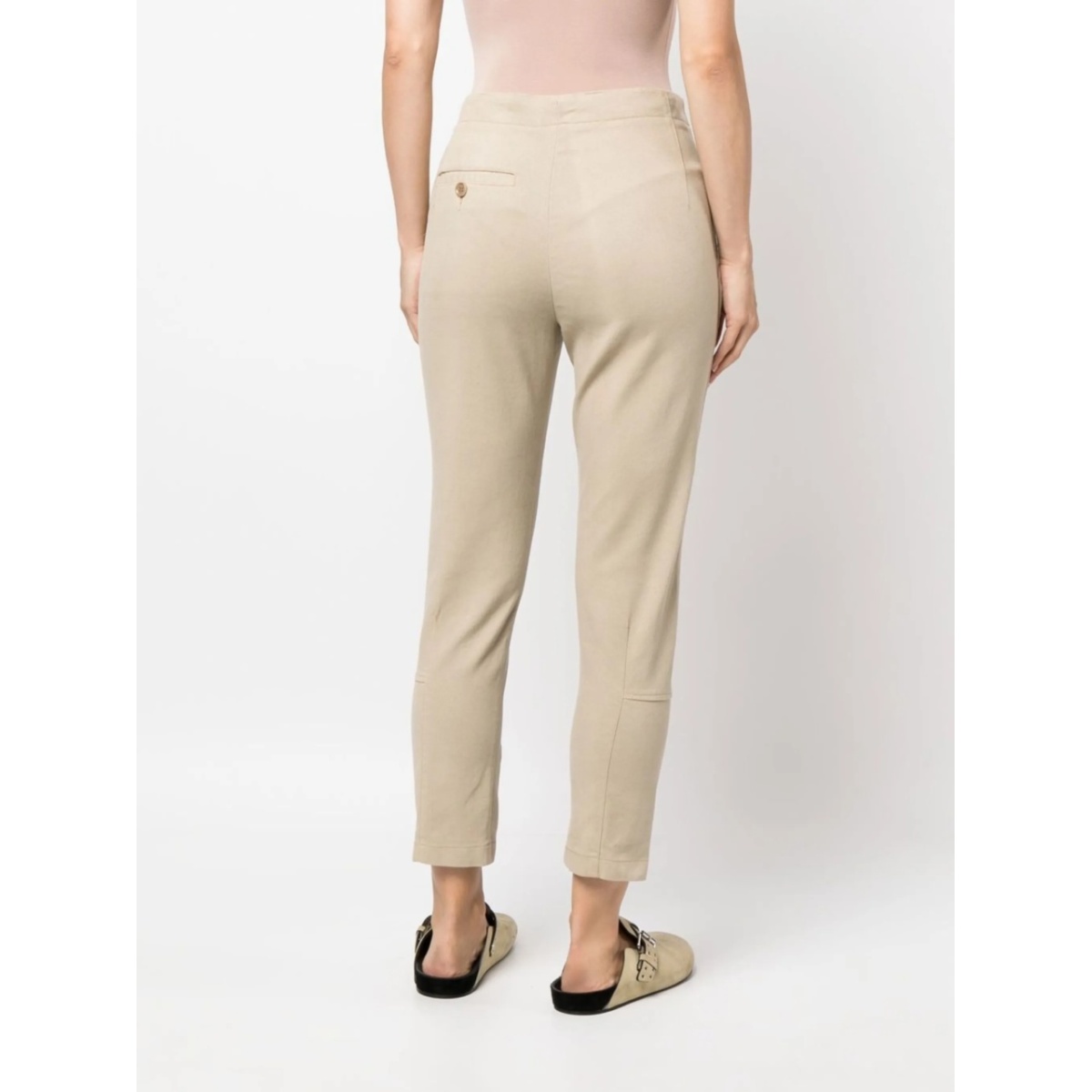 high-waisted wool trousers - Img 4