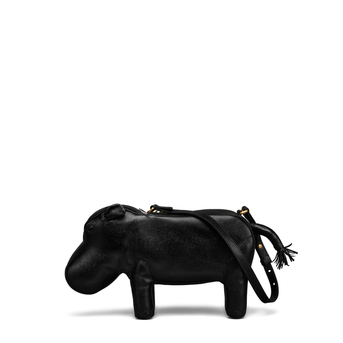 Hippo-motif shoulder bag