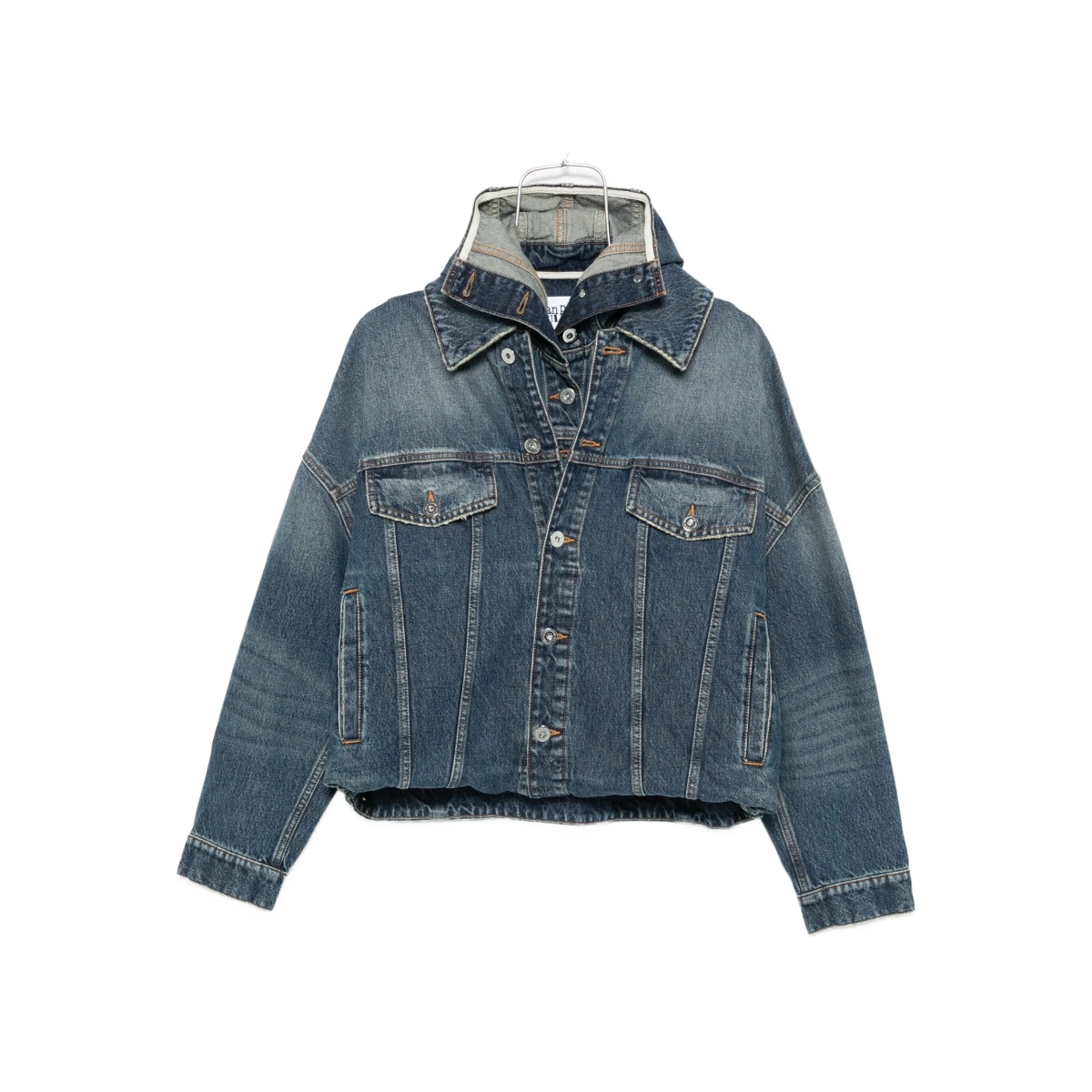 hooded denim jacket