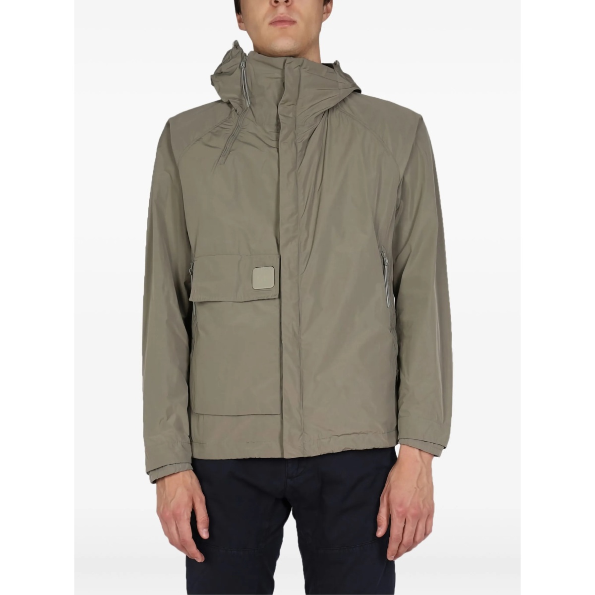 hooded pocket jacket