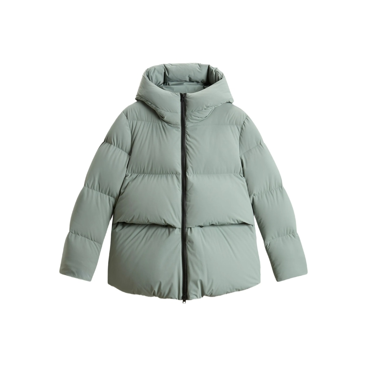 hooded puffer jacket