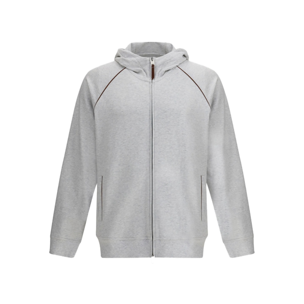 hooded zip-up hoodie