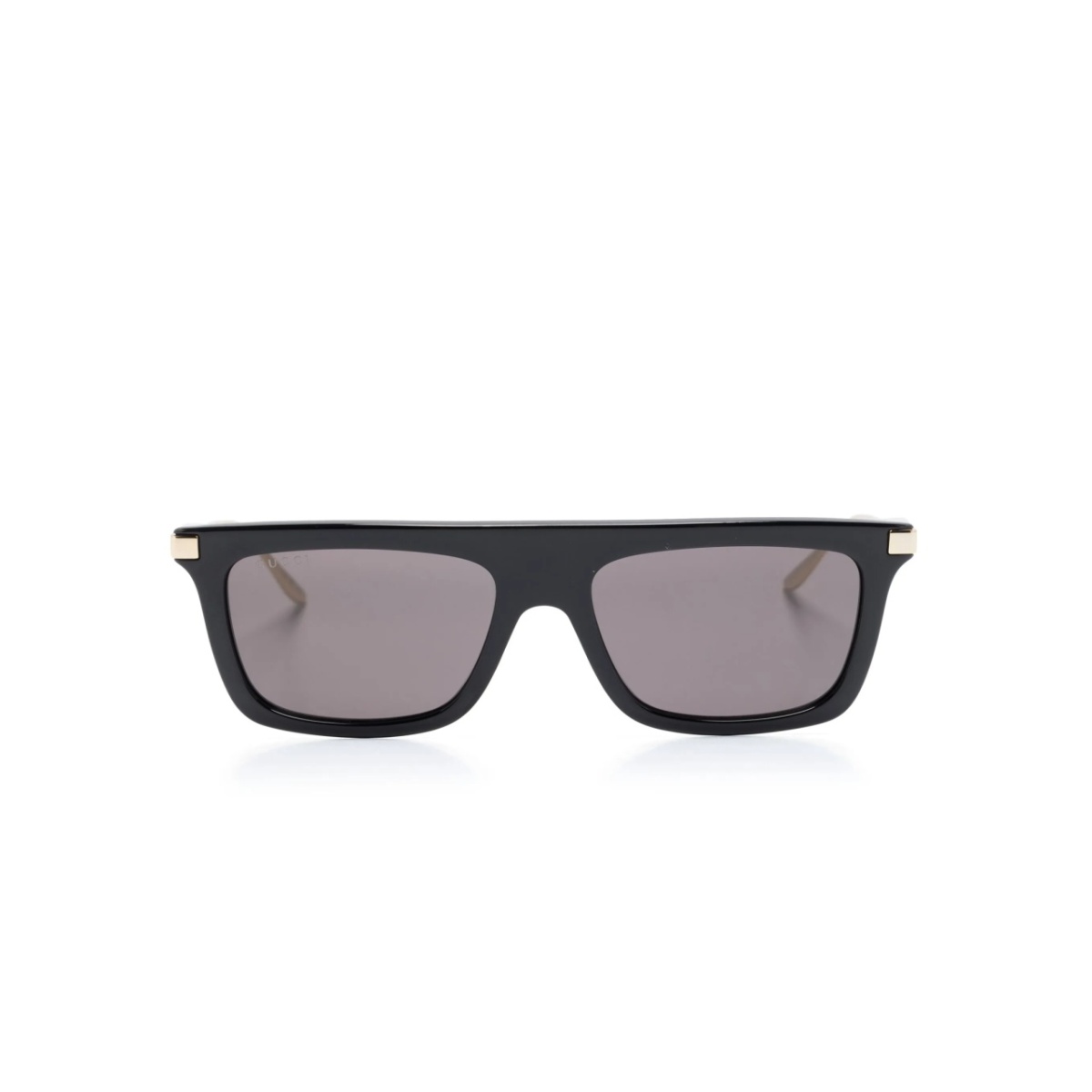 Interlocking G logo-engraved rectangle-frame sunglasses