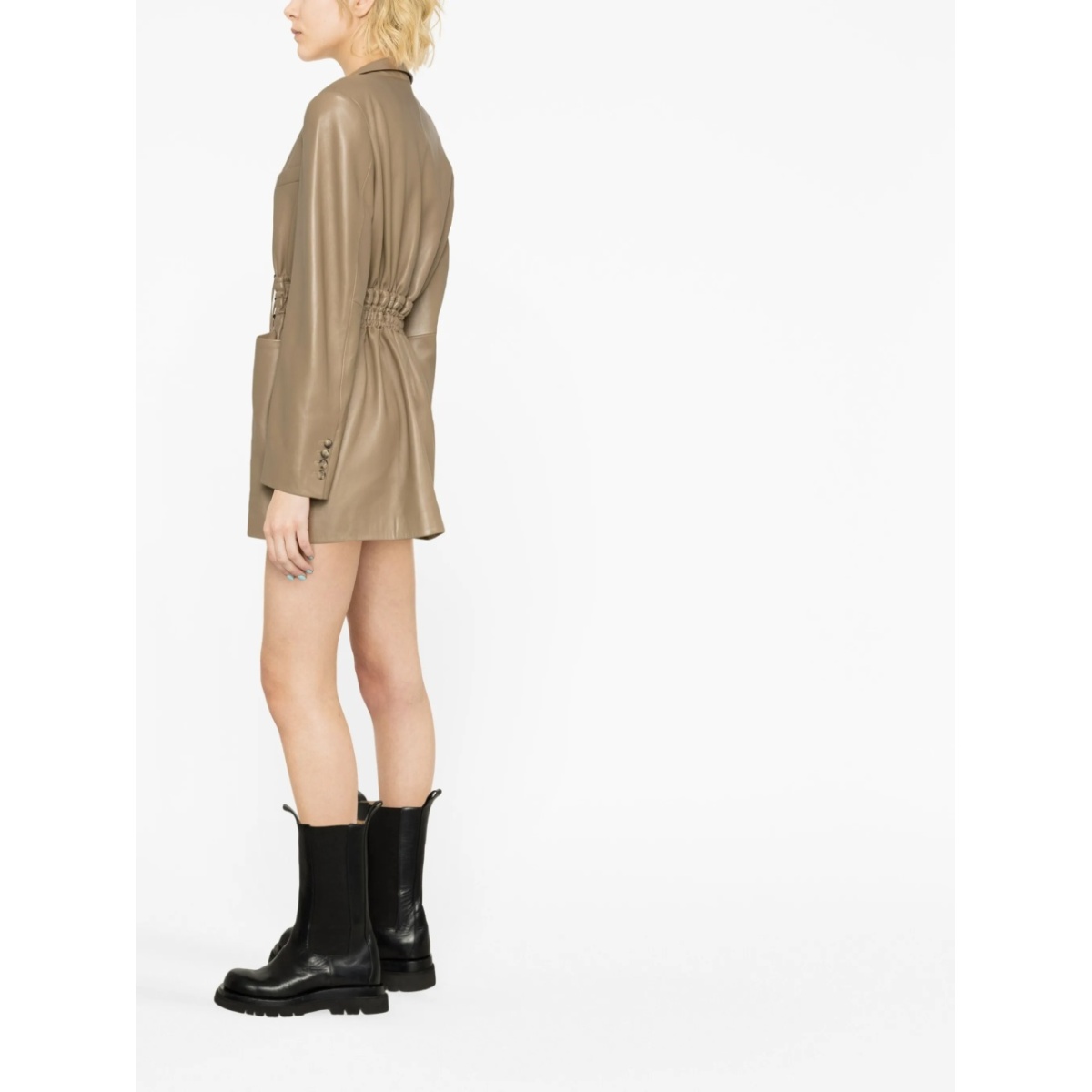 Irbid leather blazer dress - Img 3