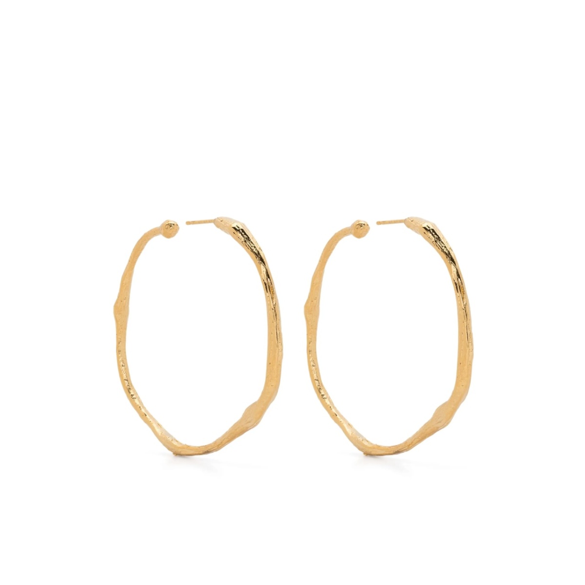 irregular-design hoop earrings
