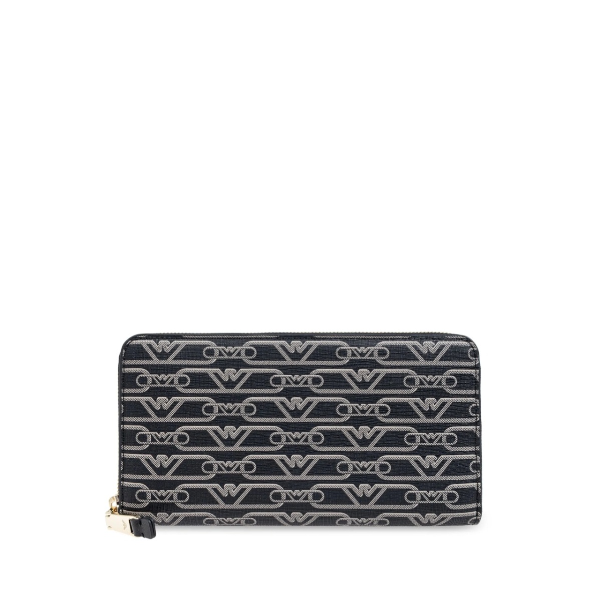 jacquard-print zipped wallet