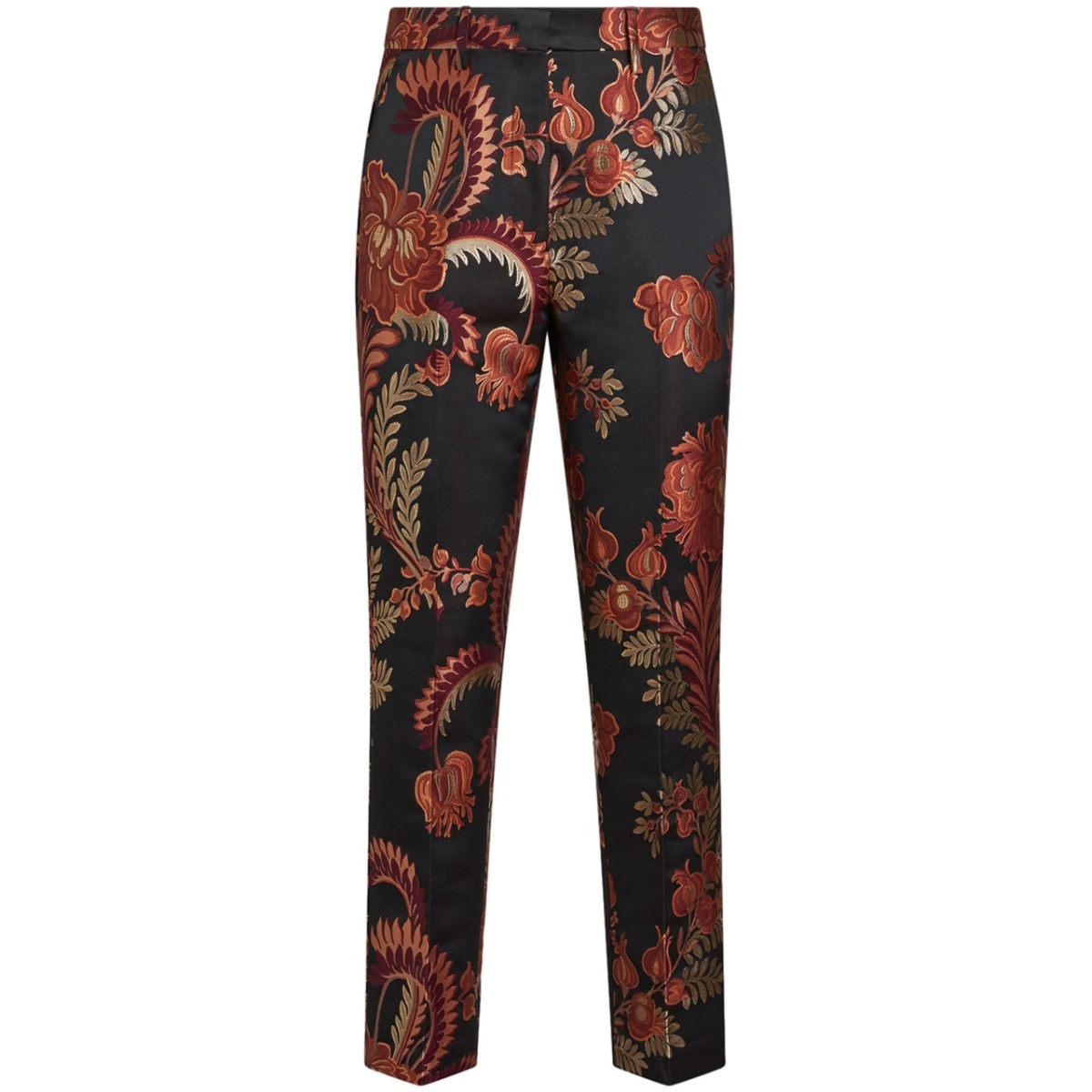 jacquard tapered trousers