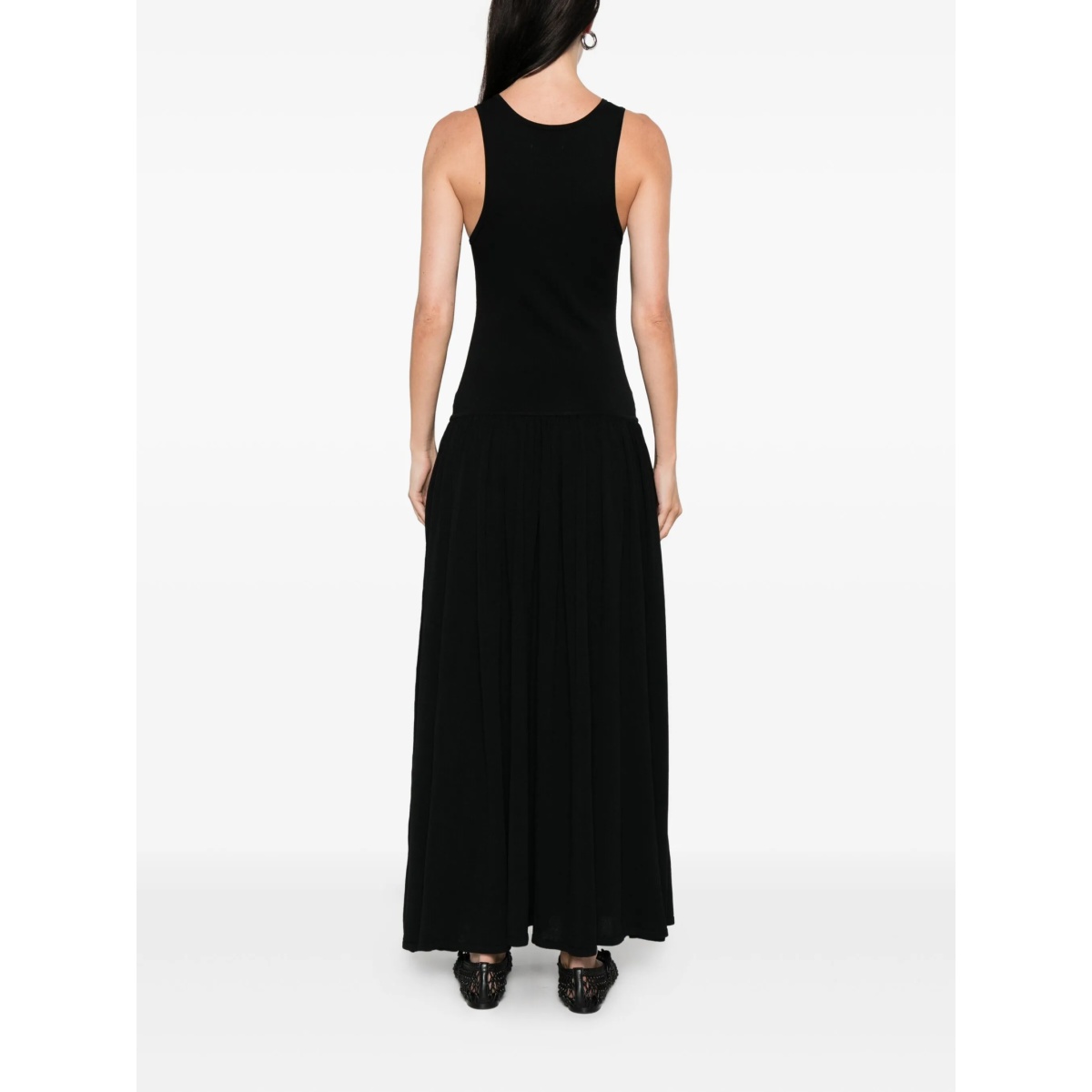 Jada racer-back gathered maxi dress - Img 4