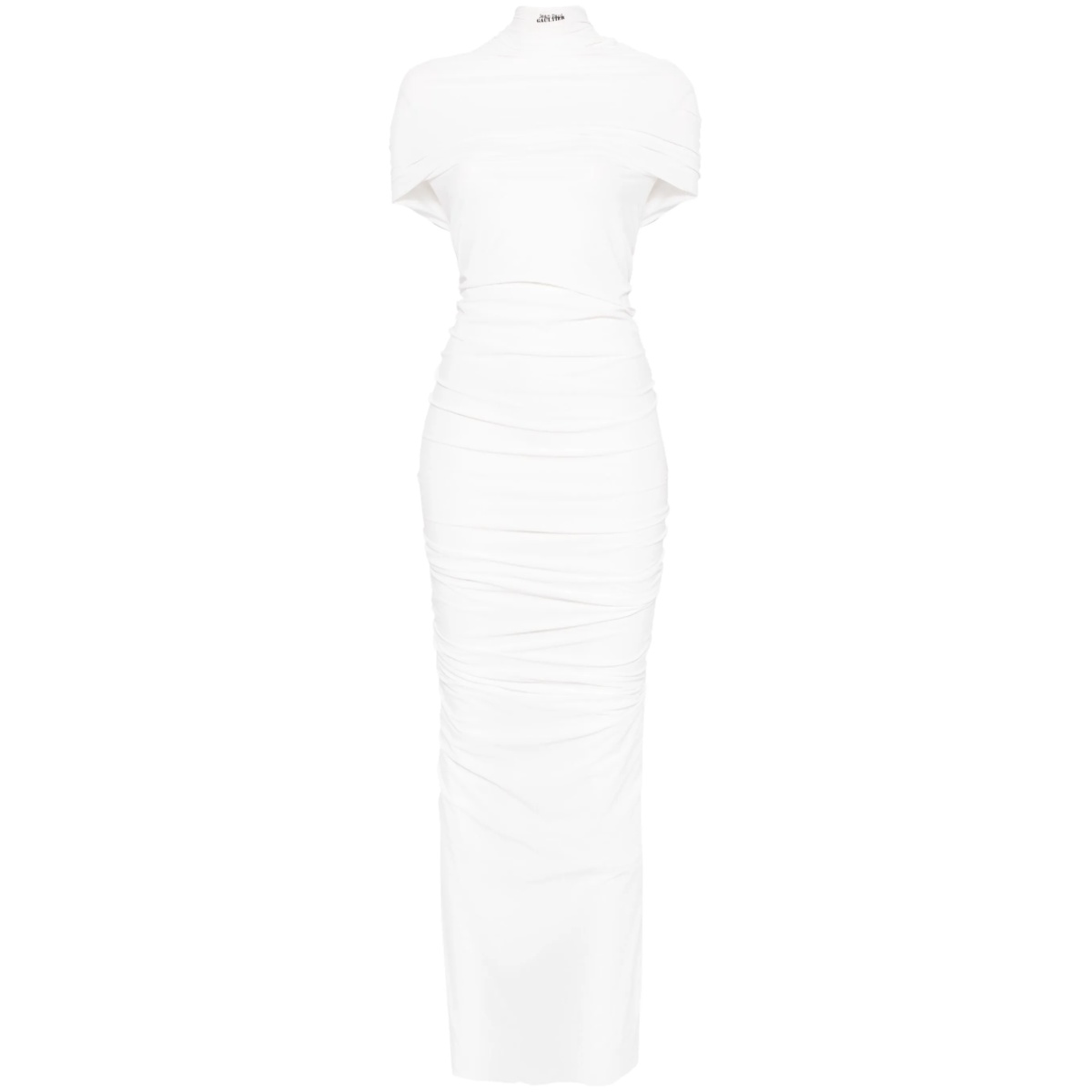 jersey double-layer maxi dress