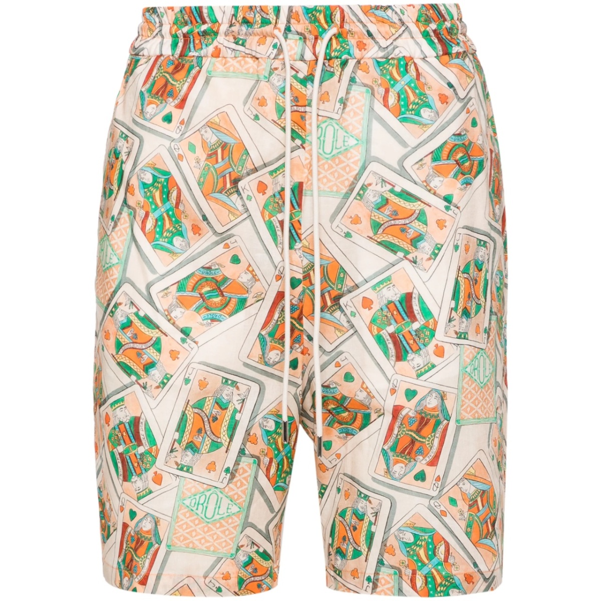 Jeu De Cartes linen blend shorts