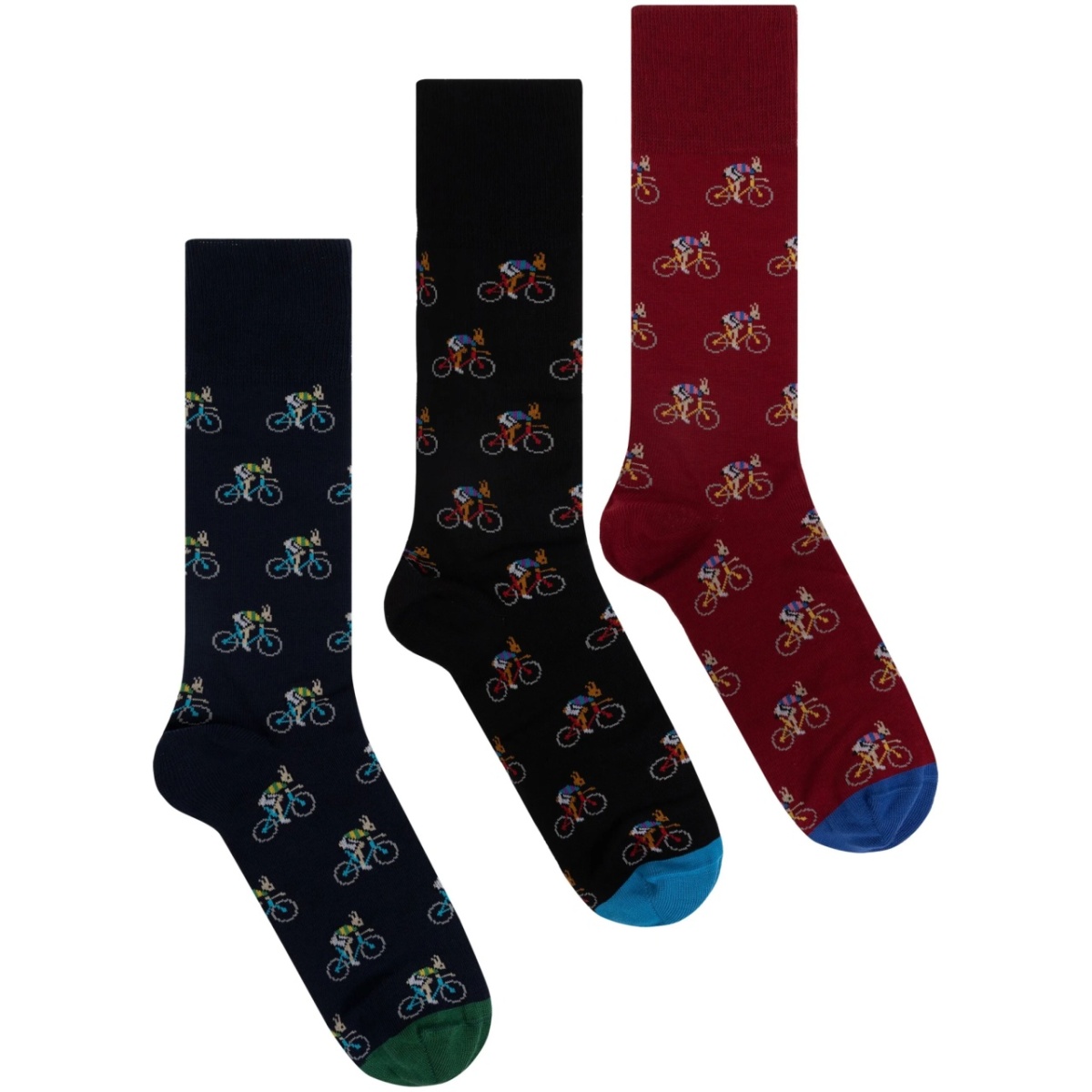 knitted socks (pack of three)