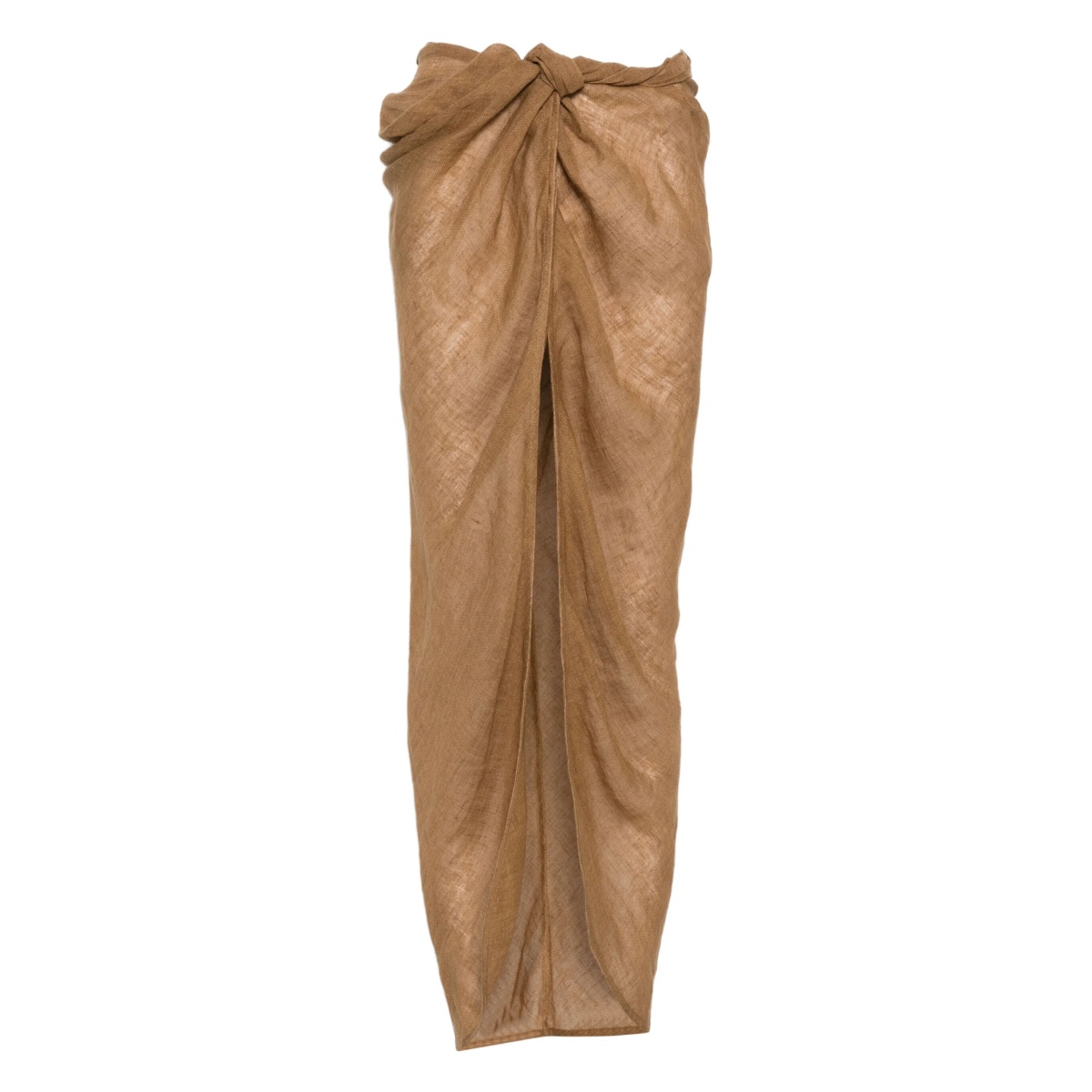 knotted linen skirt