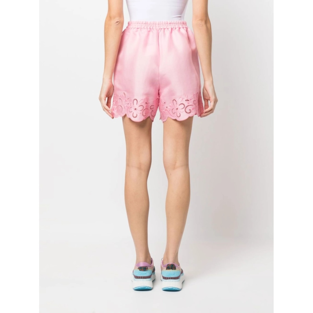 lace-trimmed shorts - Img 4