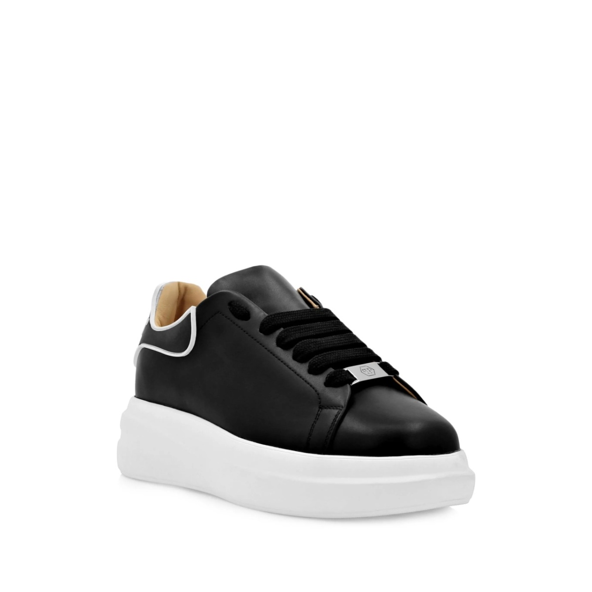lace-up leather sneakers - Img 2
