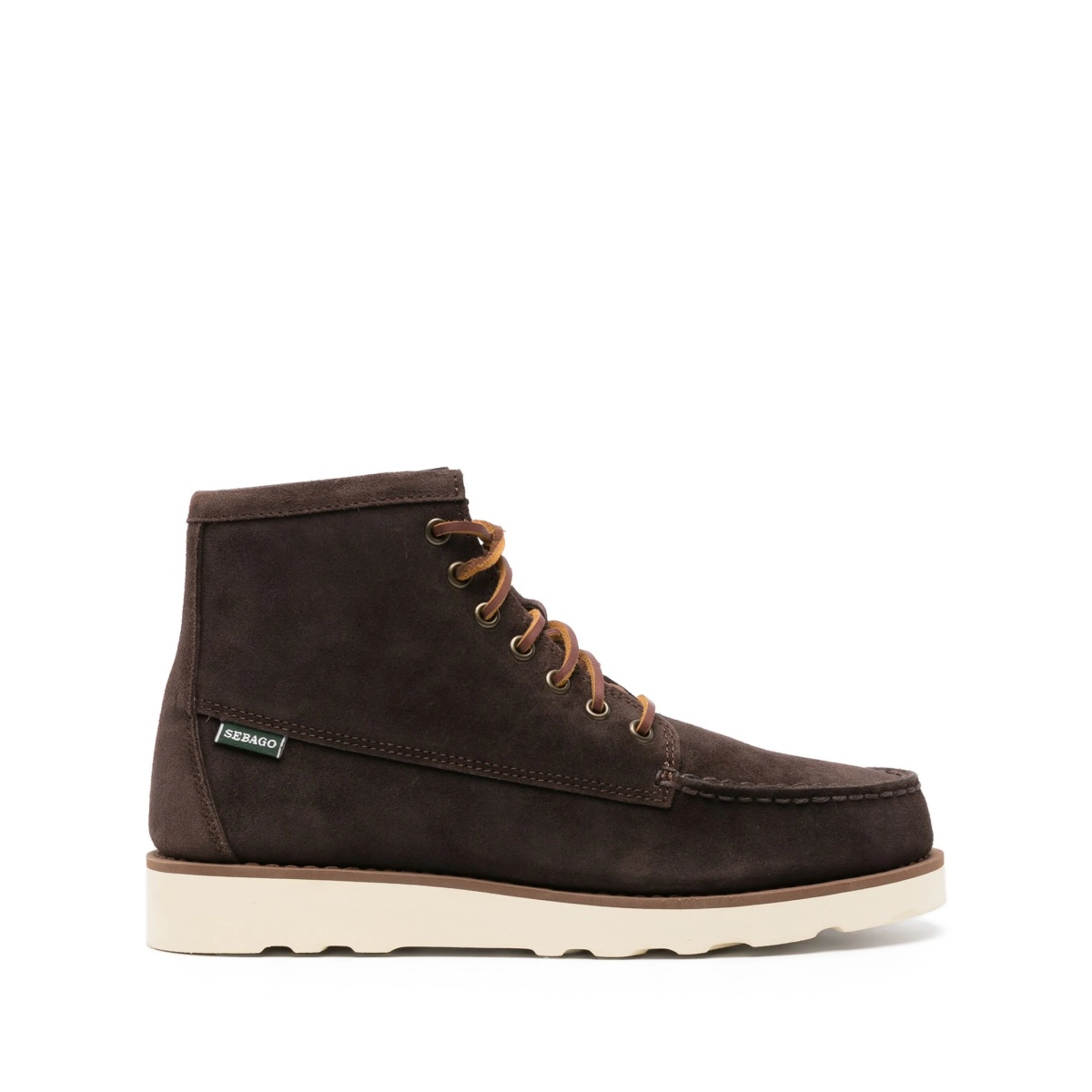 lace-up suede ankle boots